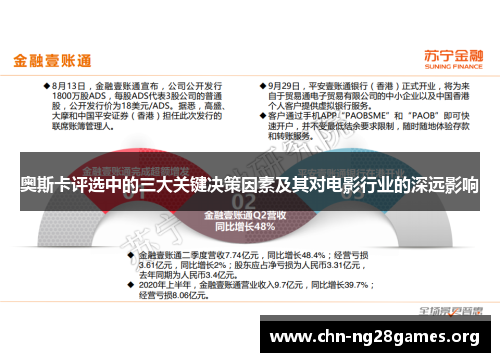 奥斯卡评选中的三大关键决策因素及其对电影行业的深远影响