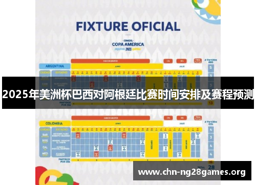 2025年美洲杯巴西对阿根廷比赛时间安排及赛程预测