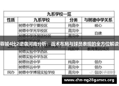 蓉城4比2逆袭河南分析：战术布局与球员表现的全方位解读