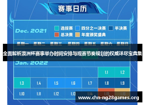 全面解析澳洲杯赛事举办时间安排与观赛节奏规划的权威详尽宝典集